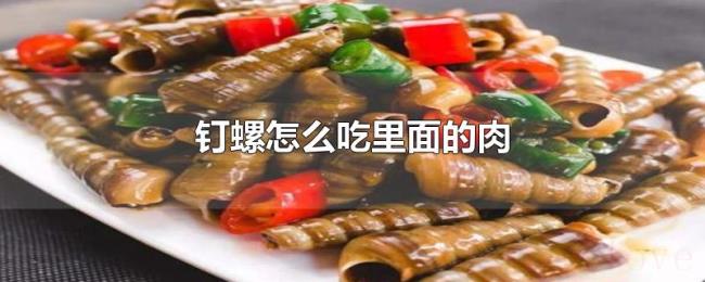 钉螺怎么吃里面的肉 钉螺怎么吃里面的肉