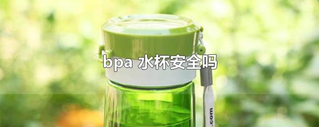 bpa（水杯安全吗）