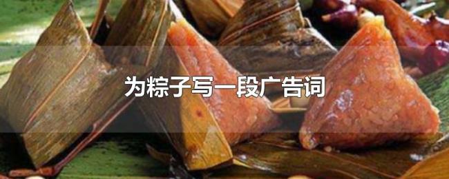 为粽子写一段广告词 为粽子写一段广告词