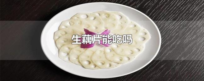 生藕片能吃吗 生藕片能吃吗