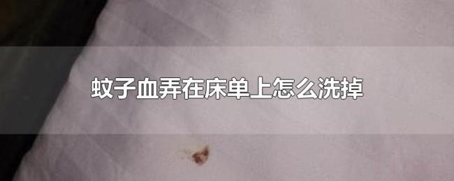 蚊子血弄在床单上怎么洗掉 蚊子血弄在床单上怎么洗掉
