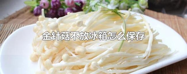 金针菇不放冰箱怎么保存 金针菇不放冰箱怎么保存