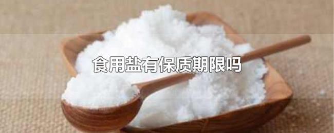 食用盐有保质期限吗 食用盐有保质期限吗