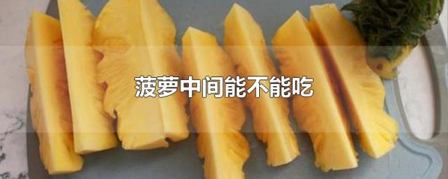 菠萝中间能不能吃 菠萝中间能不能吃