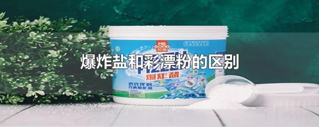 爆炸盐和彩漂粉的区别 爆炸盐和彩漂粉的区别