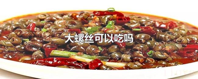 大螺丝可以吃吗 大螺丝可以吃吗