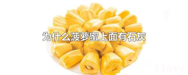 为什么菠萝蜜上面有石灰