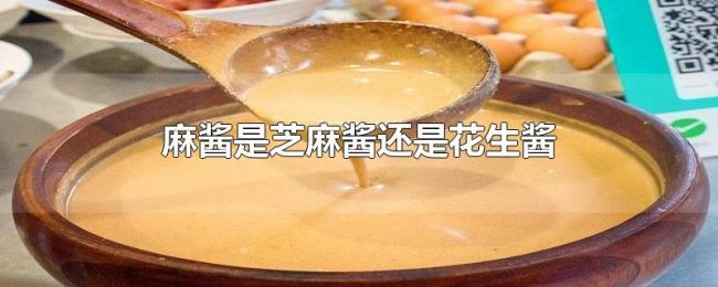 麻酱是芝麻酱还是花生酱
