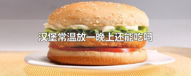 汉堡常温放一晚上还能吃吗