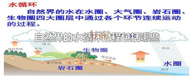 自然界的水循环过程包括哪些 自然界的水循环过程包括哪些