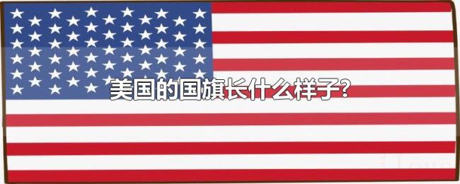 美国的国旗长什么样子?
