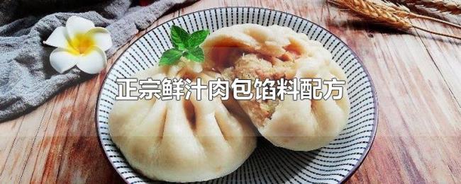 正宗鲜汁肉包馅料配方 正宗鲜汁肉包馅料配方
