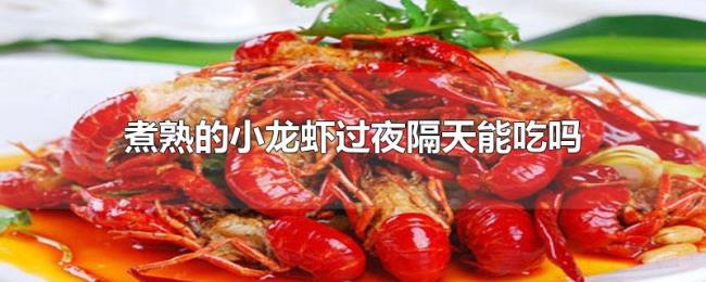 煮熟的小龙虾过夜隔天能吃吗