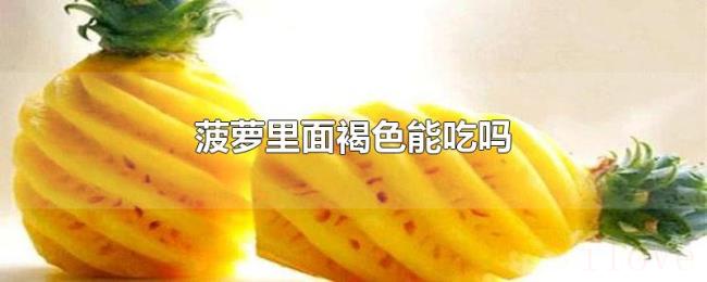 菠萝里面褐色能吃吗