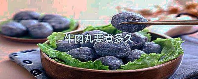 牛肉丸要煮多久