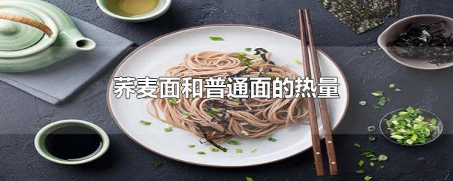 荞麦面和普通面的热量