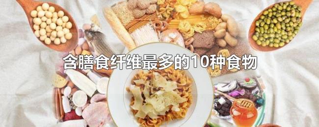 含膳食纤维最多的10种食物 含膳食纤维最多的10种食物