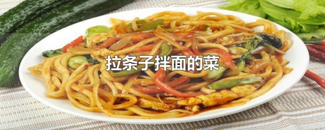拉条子拌面的菜 拉条子拌面的菜