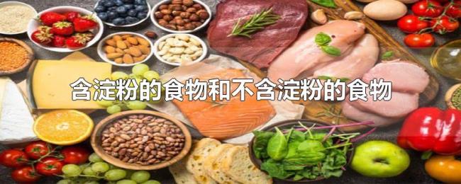 含淀粉的食物和不含淀粉的食物