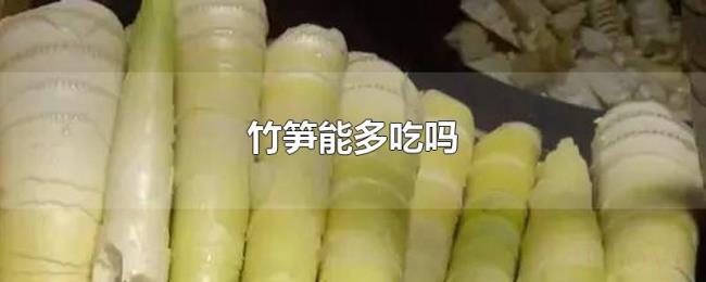 竹笋能多吃吗 竹笋能多吃吗