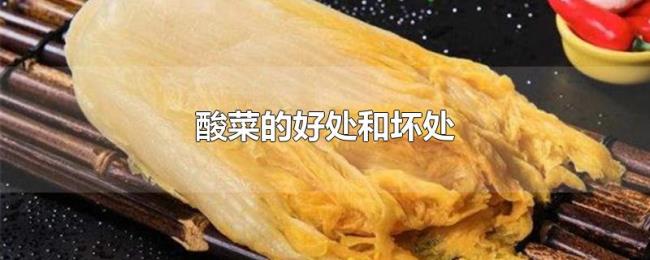 酸菜的好处和坏处