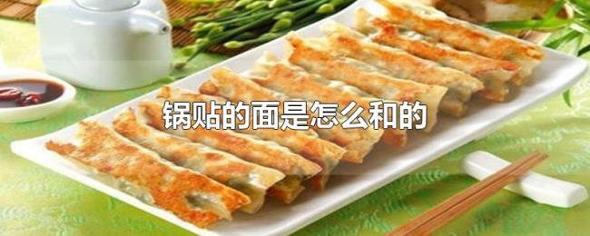 锅贴的面是怎么和的 锅贴的面是怎么和的