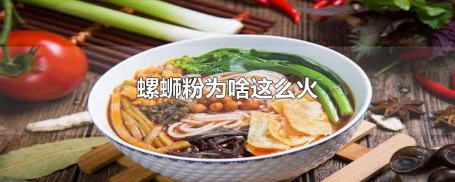 螺蛳粉为啥这么火