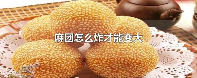 麻团怎么炸才能变大 麻团怎么炸才能变大
