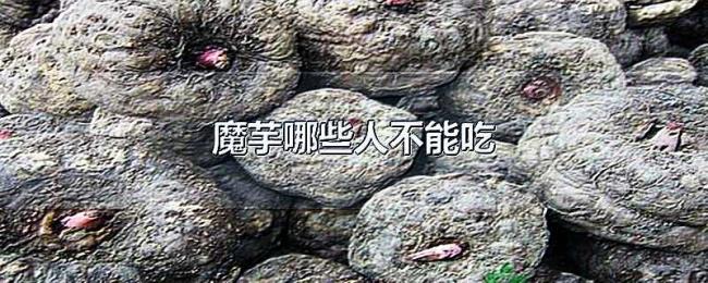 魔芋哪些人不能吃 魔芋哪些人不能吃