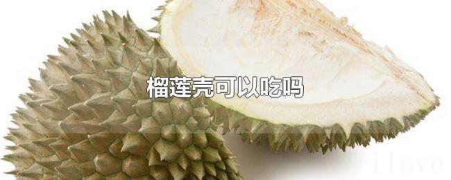 榴莲壳可以吃吗