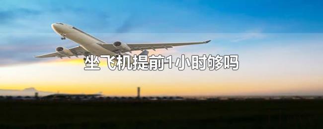 坐飞机提前1小时够吗 坐飞机提前1小时够吗