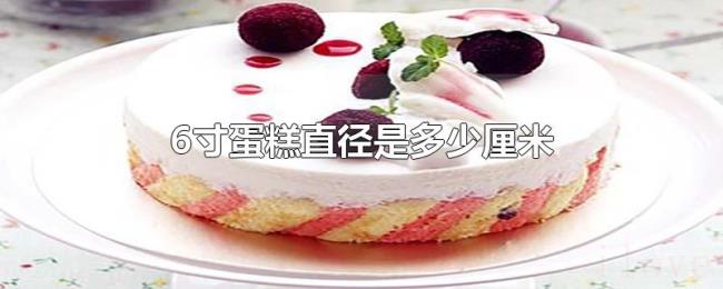 6寸蛋糕直径是多少厘米 6寸蛋糕直径是多少厘米